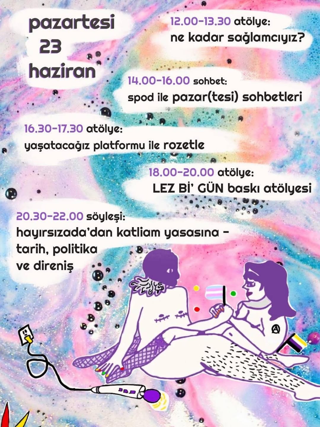 LEZ Bİ'GÜN baskı atölyesi