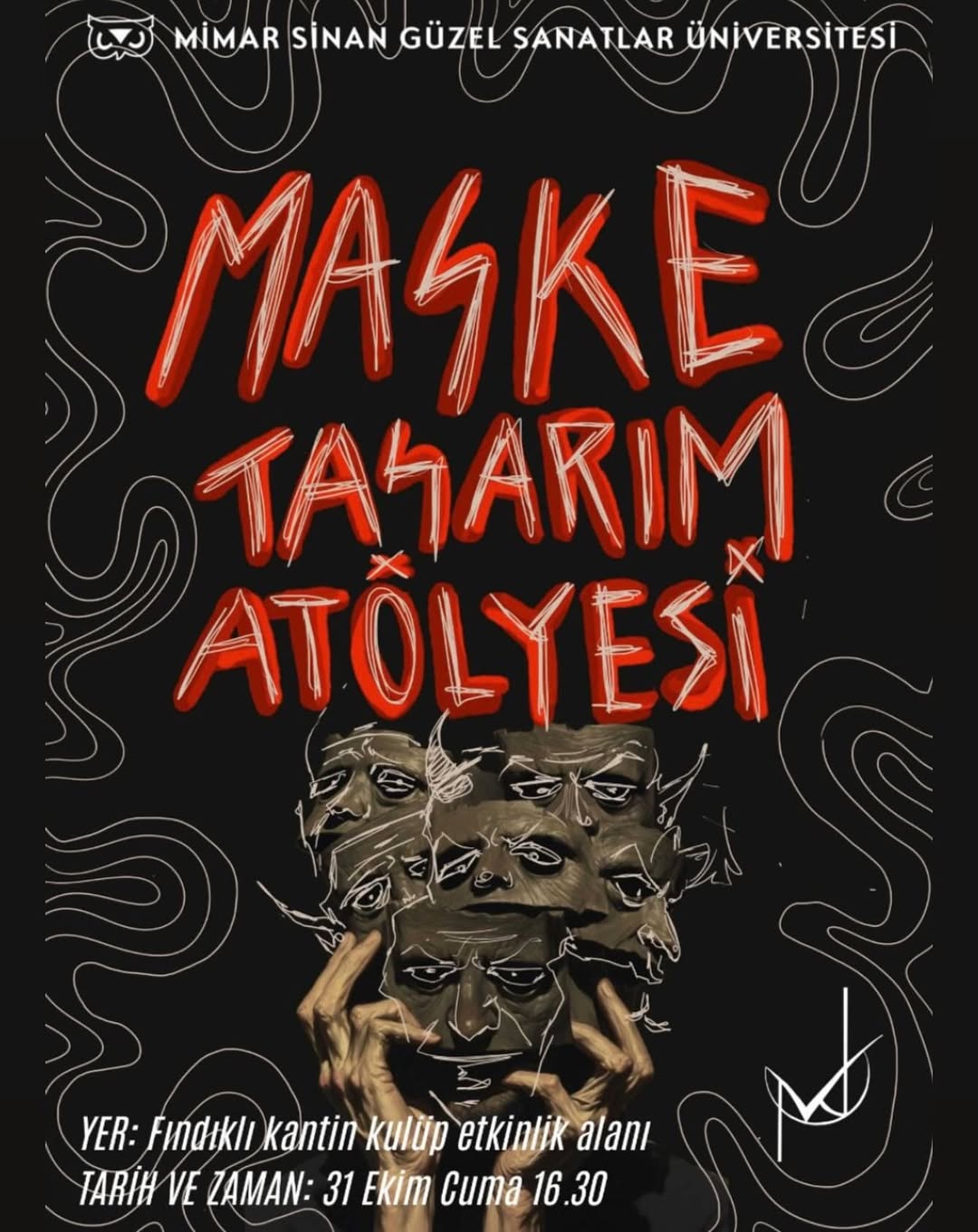 Halloween Maske Atölyesi Fındıklı’da 🎃