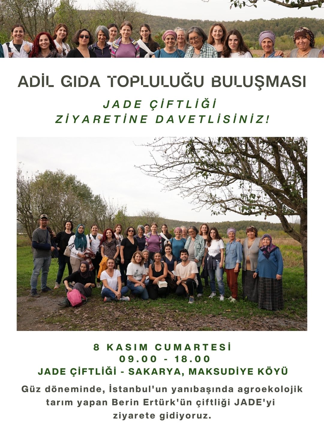 JADE Çiftliği’nde Agroekoloji Ziyareti